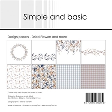 Simple and Basic Design Papers - Dried Flowers and more (lille)