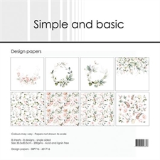 Simple and Basic Design Papers - Soft Spring 30x30 cm (stor)