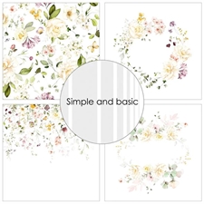 Simple and Basic Design Papers - Spring Feelings 30x30 cm (stor)