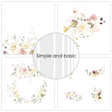 Simple and Basic Design Papers - Spring Feelings 30x30 cm (stor)