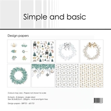 Simple and Basic Design Papers - Elegant Christmas 30,5x30,5 cm (stor)