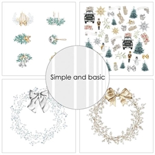Simple and Basic Design Papers - Elegant Christmas 15x15 cm (lille)