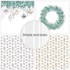 Simple and Basic Design Papers - Elegant Christmas 30,5x30,5 cm (stor)