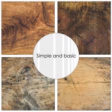 Simple and Basic Design Papers - Wood, Wood, Wood 15x15 cm (lille)