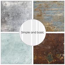 Simple and Basic Design Papers - Stones & Texture 30,5x30,5 cm (stor)