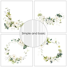 Simple and Basic Design Papers - Fresh Spring 15x15 cm (lille)