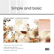 Simple and Basic Design Papers - A Touch of Autumn 30,5x30,5 cm (stor)