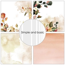 Simple and Basic Design Papers - A Touch of Autumn 30,5x30,5 cm (stor)