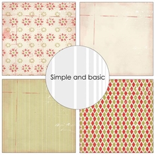 Simple and Basic Design Papers - Be Merry 30,5x30,5 cm (stor)
