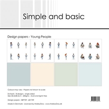 Simple and Basic Design Papers - Young People 30,5x30,5 cm (stor)