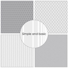Simple and Basic Design Papers - Black Geometric Vol. 2 30,5x30,5 cm (stor)