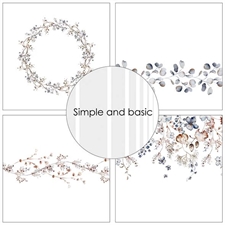 Simple and Basic Design Papers - Dried Flowers and more 30,5x30,5 cm (stor)