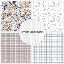 Simple and Basic Design Papers - Dried Flowers and more 30,5x30,5 cm (stor)