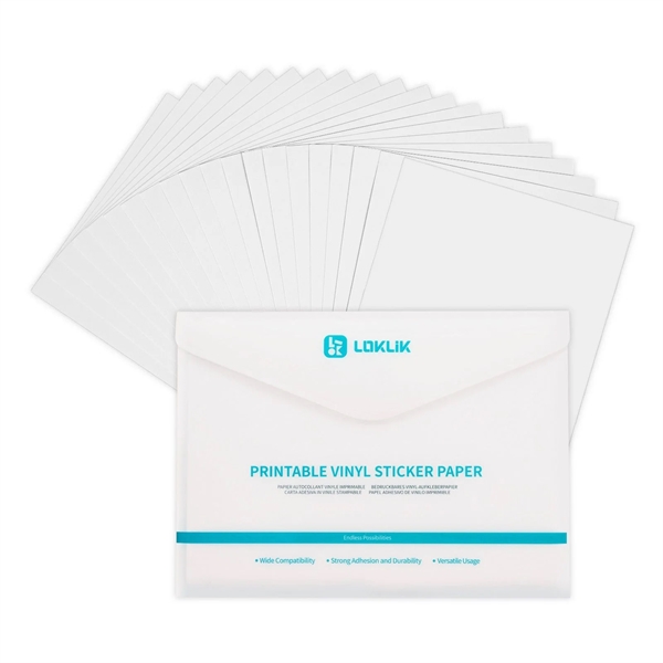 LOKLiK Printable Vinyl Stickerpaper - Mat / 20 ark