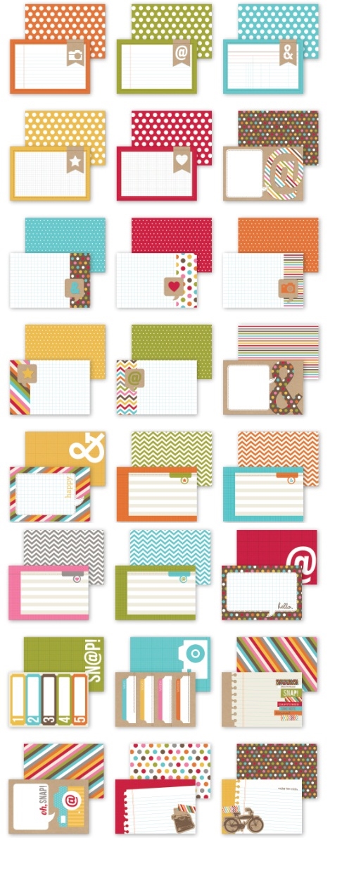 Simple Stories Sn@p Cards 4x6" - Snappy Thoughts (24 cards)