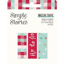 Simple Stories Die Washi Tape - Holly Days