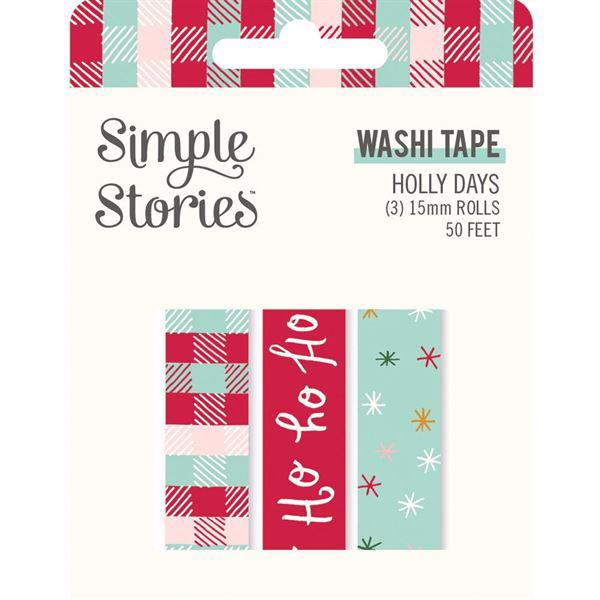Simple Stories Washi Tape - Holly Days