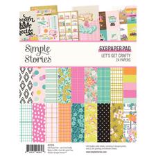 Simple Stories Paper Pad 6x8" - Let's Get Crafty