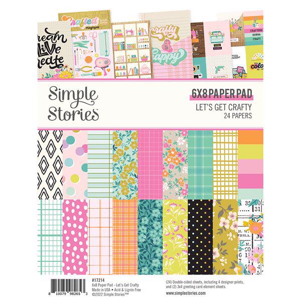 Simple Stories Paper Pad 6x8" - Let\'s Get Crafty