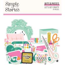 Simple Stories Die Cuts - Bits & Pieces / Let's Get Crafty