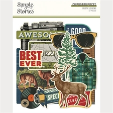 Simple Stories Chipboard Pieces - Rustic Legend (57 pcs)