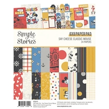 Simple Stories Paper Pad 6x8" - Say Cheese Classic Mouse