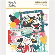 Simple Stories Chipboard Pieces - Say Cheese Happiest Place (58 pcs)