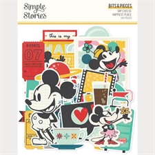 Simple Stories Die Cuts - Bits & Pieces / Say Cheese Happiest Place (100 pieces)