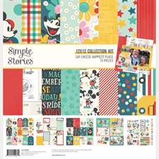 Simple Stories Paper Pack 12x12" Collection - Say Cheese Happiest Place