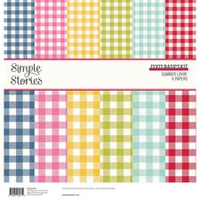 Simple Stories Paper Pack 12x12" Basic Kit - Summer Lovin'