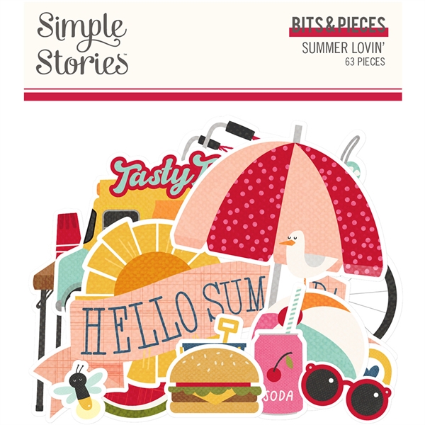 Simple Stories Die Cuts - Bits & Pieces / Summer Lovin\'