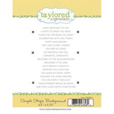 Taylored Expressions Stamp and Die Bundle - Simple Strips (sæt)