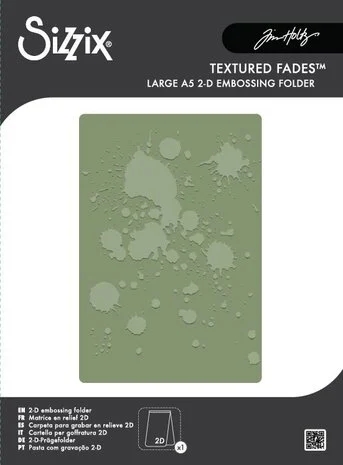 Sizzix Embossing Folder A5 - Tim Holtz / Ink Splats