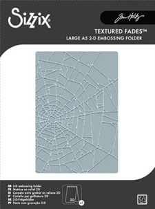 Sizzix Embossing Folder A5 - Tim Holtz / Cobweb