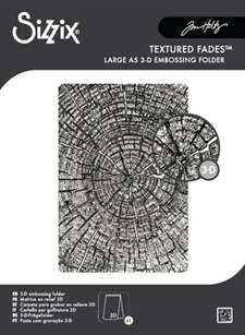 Sizzix 3D Embossing Folder A5 - Tim Holtz / Tree Rings