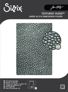 Sizzix 3D Embossing Folder A5 - Tim Holtz / Cracked Leather