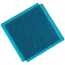 Cutting Pads (Big Shot) - 6x6" Kvadratisk Teal w. Glitter