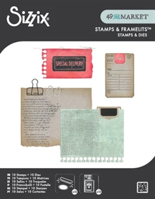 Sizzix Framelits Die & Stamp Set By 49 & Market - Creative Combos