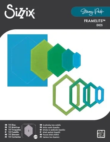 Sizzix Framelits - Stacey Park / Reversed Belinda Stitched Hexagons