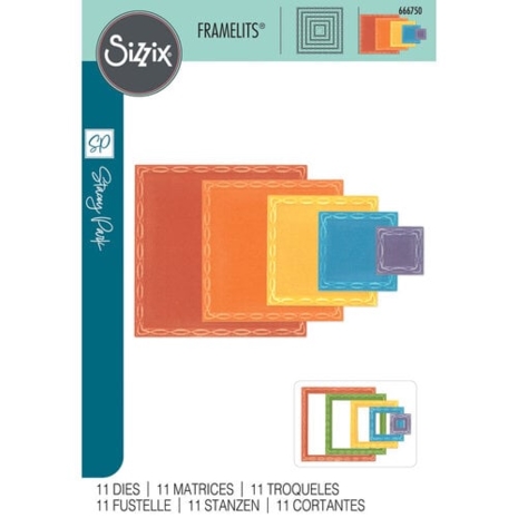 Sizzix Framelits - Stacey Park / Fanciful Framelits - Yvette Interlaced Squares