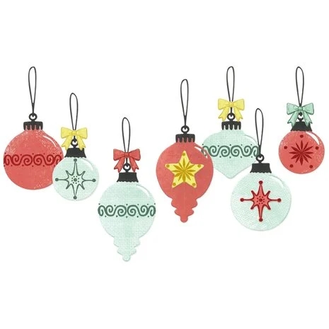 Sizzix Framelits Die & Stamp Set By 49 & Market - Baubles