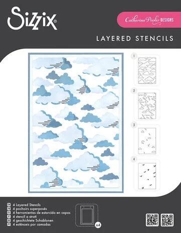 Sizzix Stencils By Catherine Pooler - In the Clouds