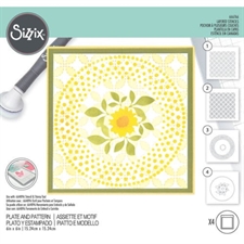 Sizzix Stencil By Eileen Hull - Plate and Pattern