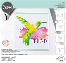 Sizzix Layered Stencils Set - Hummingbird