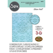 Sizzix 3D Embossing Folder - A5 / Floral Damask (Eileen Hull)