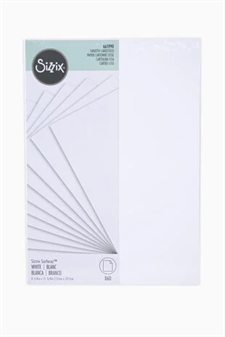 Sizzix Surfacez Cardstock Sheets (karton) - 60 Ark Smooth White