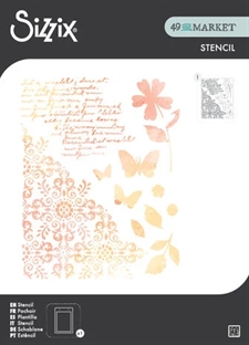 Sizzix Stencil by 49 & Market - Petal Play