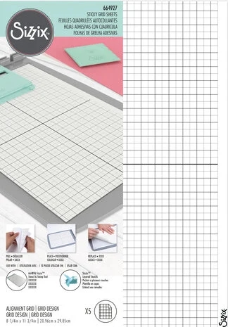 Sizzix - Sticky Grid Sheets (A4)