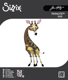 Sizzix Thinlits / Tim Holtz - Colorize Gertrude (giraf)