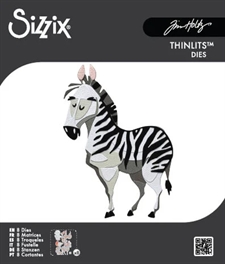 Sizzix Thinlits / Tim Holtz - Colorize Winifred (zebra)